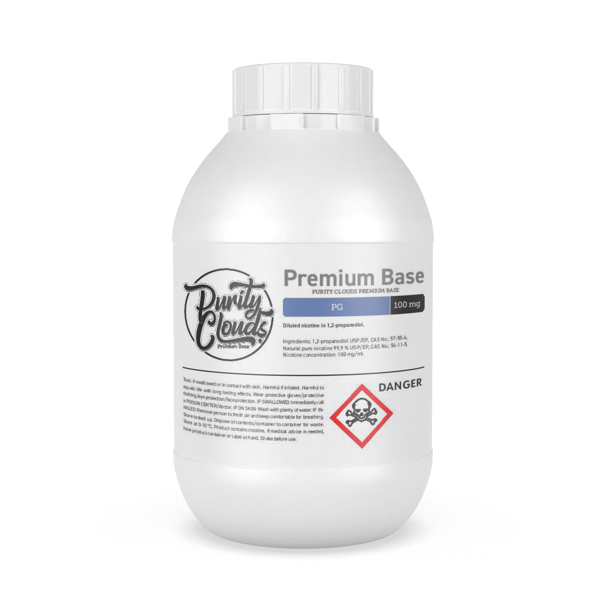 PurityClouds Premium Base 100mg PG 250ml