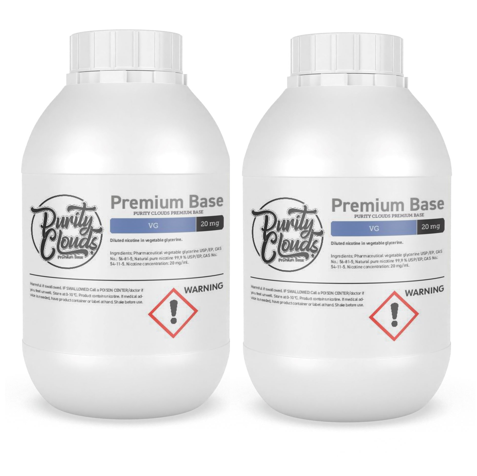 PurityClouds Premium Base 20mgVG 2x250ml