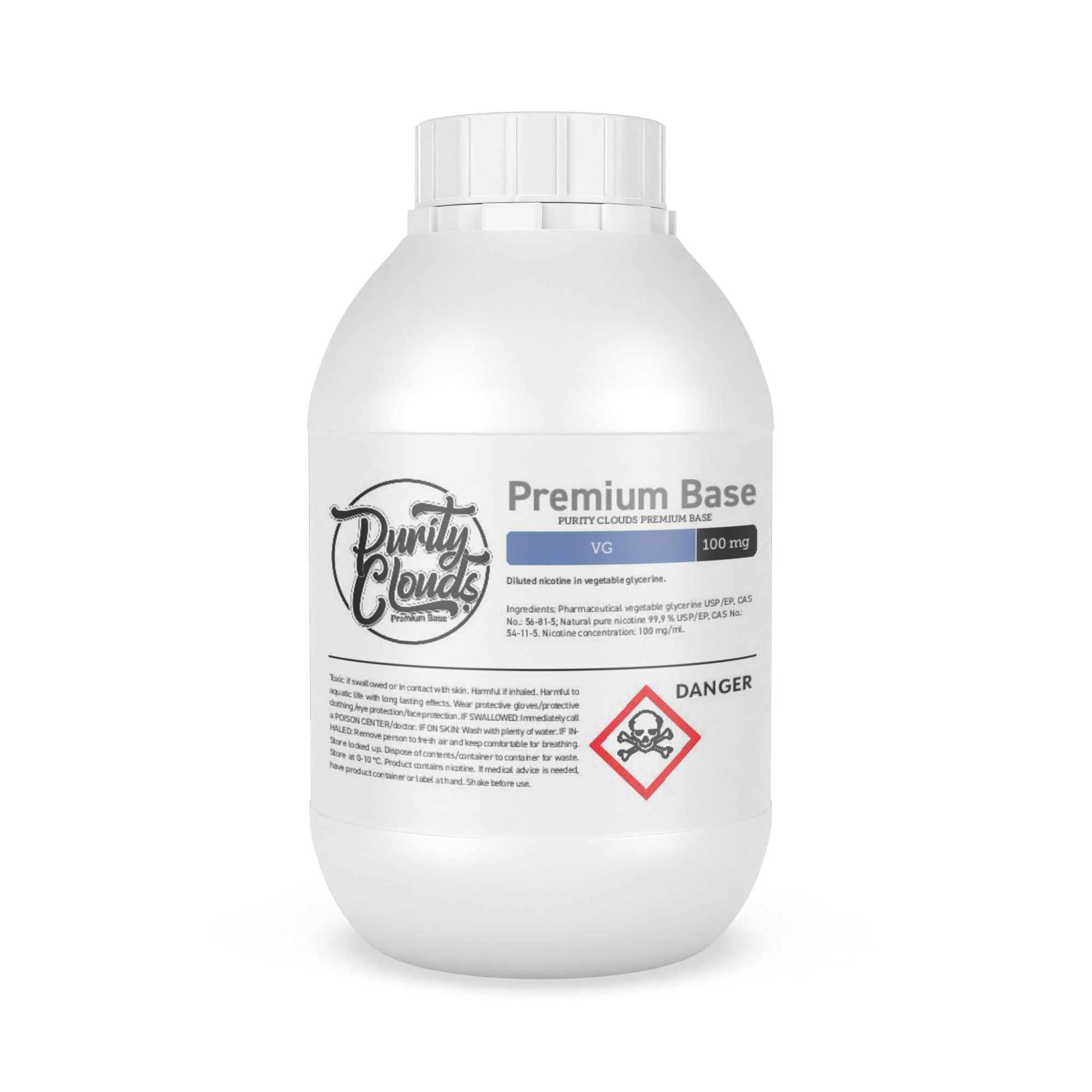 PurityClouds Premium Base 100mg VG 250ml
